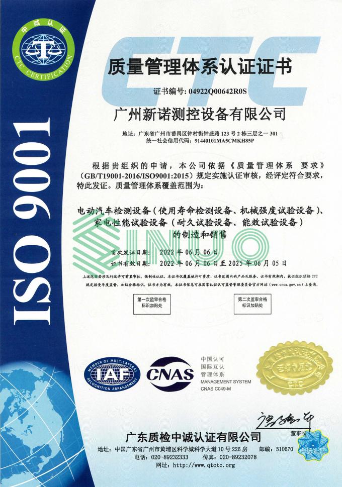neueste Unternehmensnachrichten über Sinuo führte erfolgreich das ISO9001: Qualitätssicherungs-System-Bescheinigung 2015  1