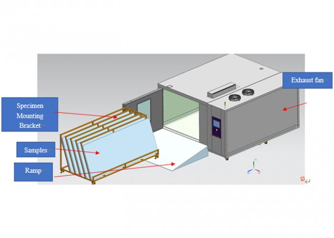 In einer ständigen Luftfeuchtigkeits-Wärmetestkammer für die Prüfung von Solarkollektoren IEC60068-2 3