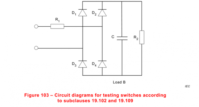 IEC 60669-2-1 Selbstballastlampe Schalterlastschrank zur Prüfung der Schalterfähigkeit 1