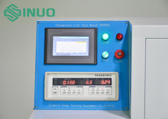 Thermostat-Lebensdauerprüfbankvorrichtung zur Temperaturmessung der Lampe mit SPS IEC 60598-1 1