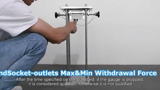DIN VDE 0620-1 Prüfgerät für maximale und minimale Auszugskraft von Steckern und Steckdosen