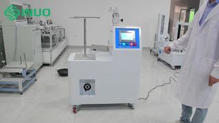 Prüfgerät für die Festigkeit von Kochgeschirrgriffen EN 12983-1, Prüfung auf extreme Ermüdung