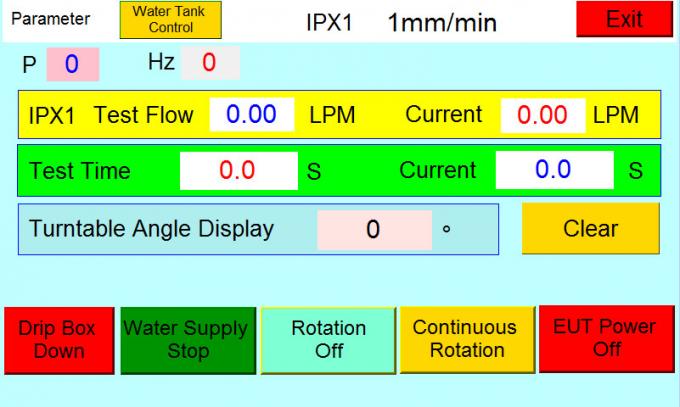 Iecs 60529 intelligenter Regen-vertikales Tropfenfänger-Testgerät des Wasser-Eintritt-200mm IPX1 IPX2 0